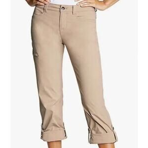 EDDIE BAUER Horizon Roll-Up Khaki Hiking Outdoor Pants 6